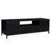 Opbergkast Kala Mangohout Zwart 180x40x46 cm-TV-meubels-Livingfurn