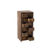 Opbergkast Kast Brut Gerecycled Hout Bruin 38x34x82 cm-Opbergkasten-J-Line