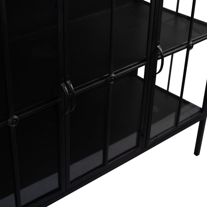 Opbergkast Kast Cave Zwart 41x140 cm-Opbergkasten-PTMD
