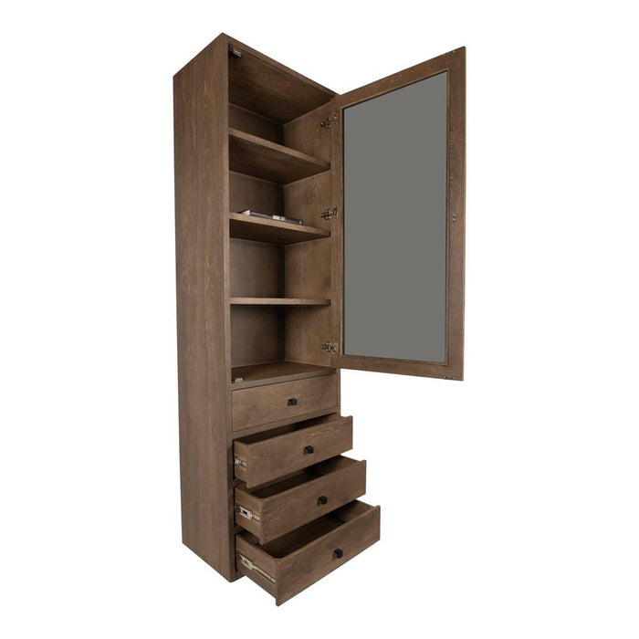 Opbergkast Kast Eiken Bruin 70x40 cm-Opbergkasten-PTMD