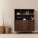 Opbergkast Kast Elan Mangohout Bruin 45x135x170 cm-Opbergkasten-Livingfurn