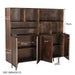 Opbergkast Kast Elan Mangohout Bruin 45x180x172 cm-Opbergkasten-Livingfurn