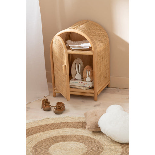 Opbergkast Kast Ellen Klein Plyhout, Rotan Naturel 38x34x60 cm-Opbergkasten-J-Line