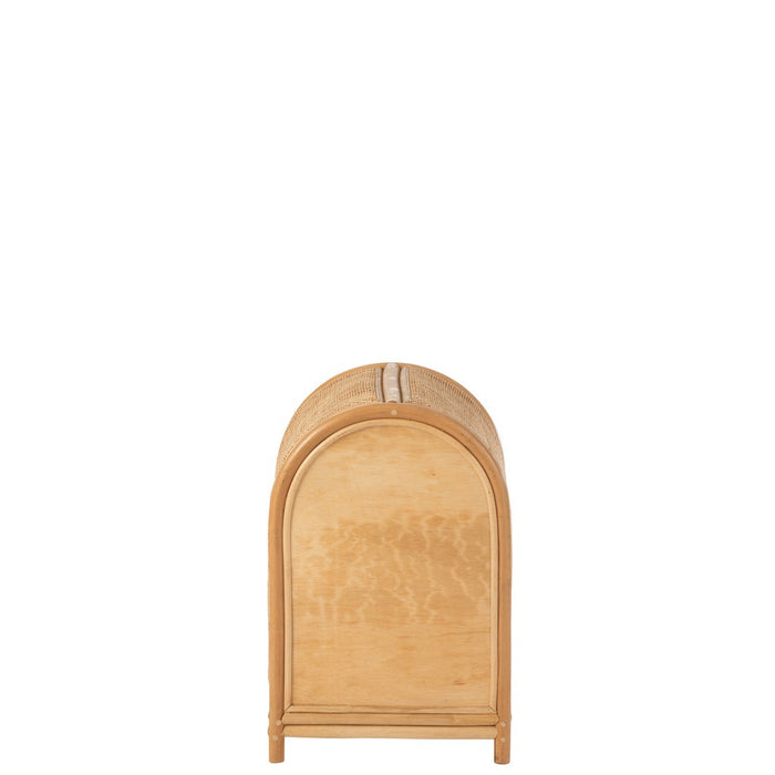 Opbergkast Kast Ellen Klein Plyhout, Rotan Naturel 38x34x60 cm-Opbergkasten-J-Line