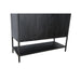 Opbergkast Kast Kala Mangohout Zwart 100x40x210 cm-Opbergkasten-Livingfurn