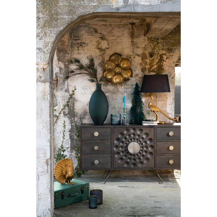 Opbergkast Kast Laag Etnisch ijzer, MDF, Mango Hout Bruin-Opbergkasten-J-Line
