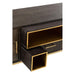 Opbergkast Kast Laag Janis Brass, ijzer, MDF Bruin 180x46x62 cm-Opbergkasten-J-Line