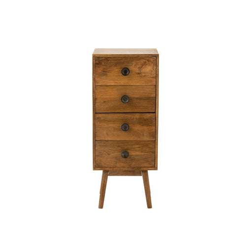 Opbergkast Kast Lora Mango Hout, ijzer, MDF Bruin 40x40x88 cm-Opbergkasten-J-Line