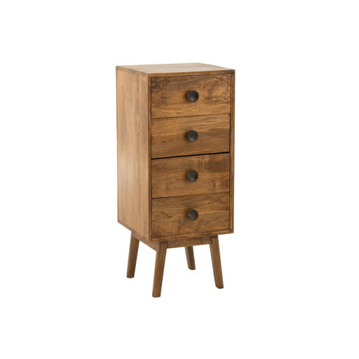 Opbergkast Kast Lora Mango Hout, ijzer, MDF Bruin 40x40x88 cm-Opbergkasten-J-Line