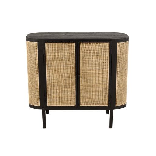 Opbergkast Kast Molly Exotiek Meranti Hout, Mindi Hout, Rotan-Opbergkasten-J-Line