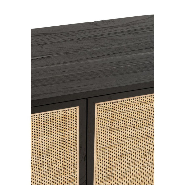 Opbergkast Kast Molly Exotiek Meranti Hout, Mindi Hout, Rotan-Opbergkasten-J-Line