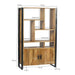Opbergkast Kast Nairobi Mangohout Naturel hout 110x43x180 cm-Opbergkasten-Livingfurn