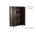 Opbergkast Kast Noor Mangohout Bruin 115x43x151 cm-Opbergkasten-Livingfurn