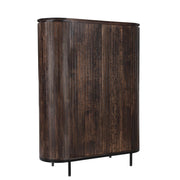 Opbergkast Kast Noor Mangohout Bruin 115x43x151 cm-Opbergkasten-Livingfurn