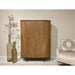Opbergkast Kast Noor Mangohout Naturel hout 115x43x151 cm-Opbergkasten-Livingfurn