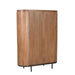 Opbergkast Kast Noor Mangohout Naturel hout 115x43x151 cm-Opbergkasten-Livingfurn