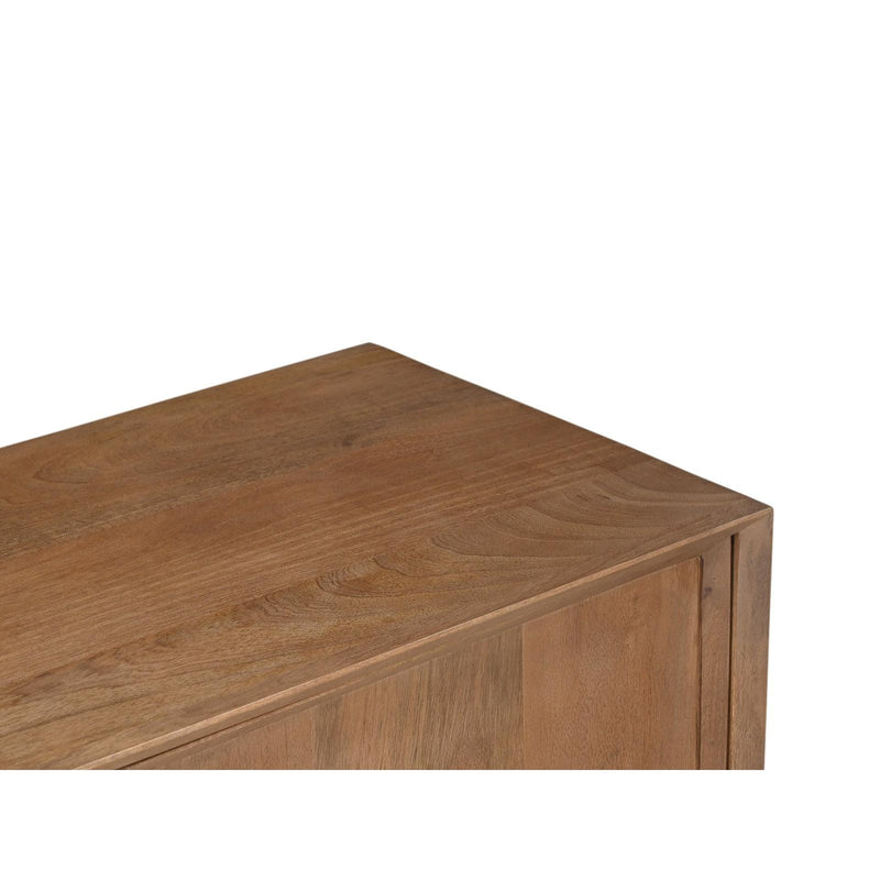 Opbergkast Kast Ravenstein Mangohout Naturel hout 40x170x90 cm-Opbergkasten-Livingfurn