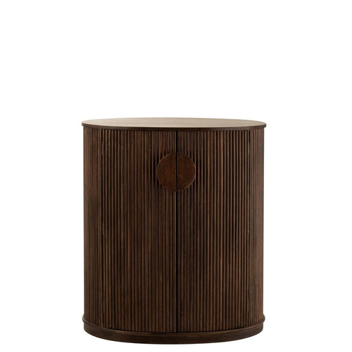 Opbergkast Kast Reyi Donker Mango Hout Bruin 91x57x101 cm-Opbergkasten-J-Line