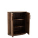Opbergkast Kast Reyi Donker Mango Hout Bruin 91x57x101 cm-Opbergkasten-J-Line