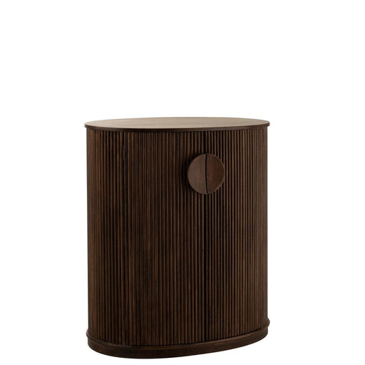Opbergkast Kast Reyi Donker Mango Hout Bruin 91x57x101 cm-Opbergkasten-J-Line