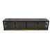 Opbergkast Kast Riho Zwart 220x45 cm-Opbergkasten-PTMD