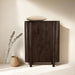 Opbergkast Kast Salano Mangohout Bruin 115x43x150 cm-Opbergkasten-Livingfurn
