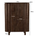 Opbergkast Kast Salano Mangohout Bruin 115x43x150 cm-Opbergkasten-Livingfurn