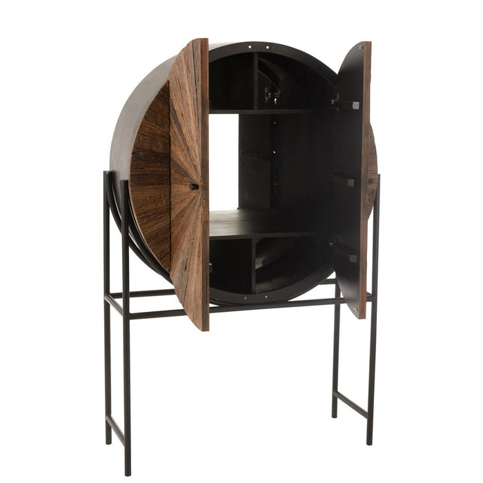 Opbergkast Kast Shanil Gerecycleerd MDF, Recycled Hout, Metaal-Opbergkasten-J-Line