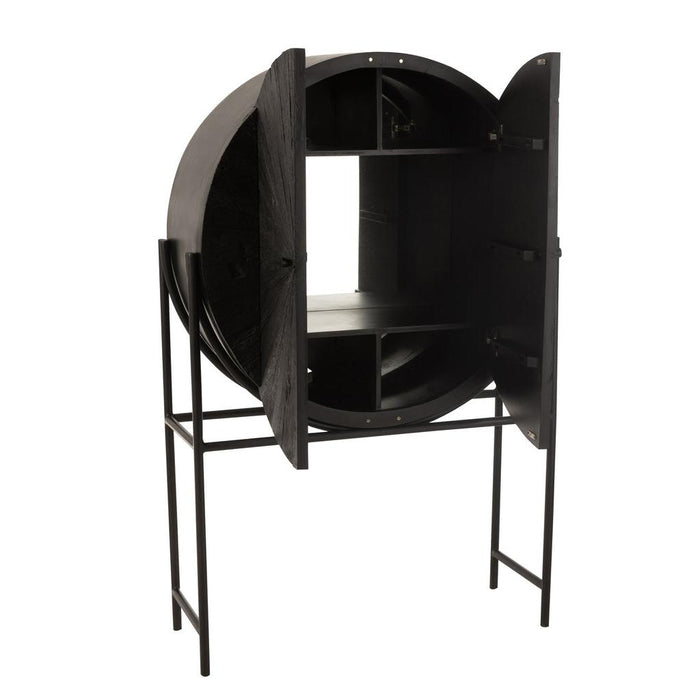 Opbergkast Kast Shanil Gerecycleerd Metaal, MDF, Recycled Hout-Opbergkasten-J-Line