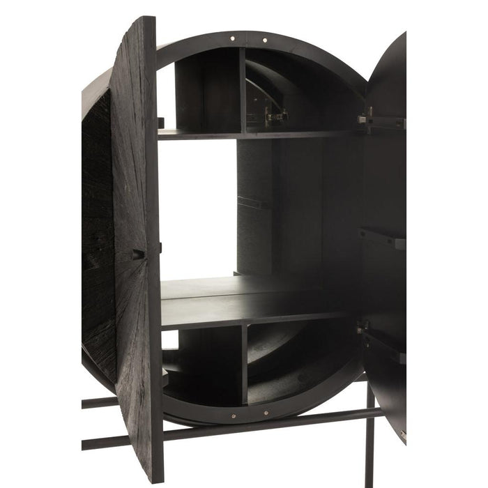 Opbergkast Kast Shanil Gerecycleerd Metaal, MDF, Recycled Hout-Opbergkasten-J-Line