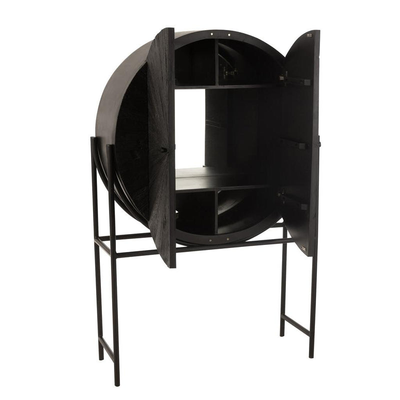 Opbergkast Kast Shanil Gerecycleerd Metaal, MDF, Recycled Hout-Opbergkasten-J-Line