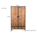 Opbergkast Kast Sturdy Mangohout Naturel hout 100x40x170 cm-Opbergkasten-Livingfurn