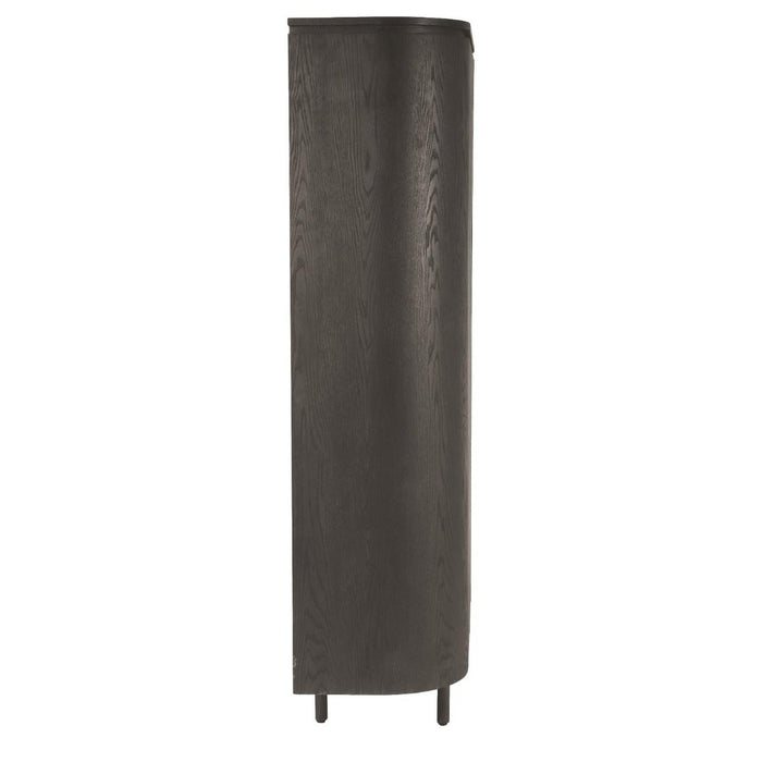 Opbergkast Kast Tobago Eikenhout fineer Bruin 115x43x180 cm-Opbergkasten-Livingfurn