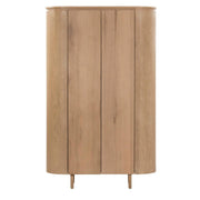 Opbergkast Kast Tobago Eikenhout fineer Naturel hout 115x43x180-Opbergkasten-Livingfurn