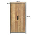 Opbergkast Kast Tomar Teakhout Naturel hout 100x40x195 cm-Opbergkasten-Livingfurn
