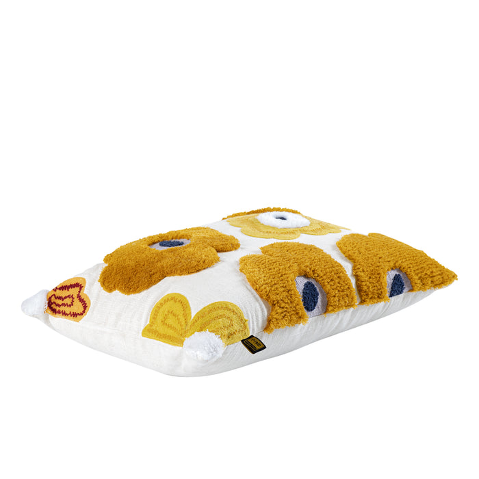 Compartment Cabinets Compartment Cabinet Bethanie Yellow Rect Embroidery Flower Decorative Pillow