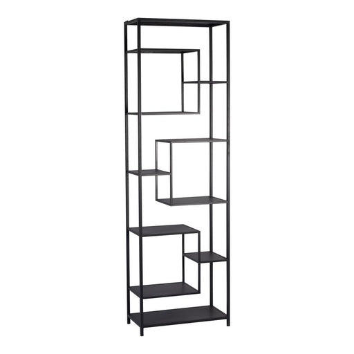 Opbergkast Kast Vakkenkast Zwart 30x60 cm Hoog-Opbergkasten-PTMD