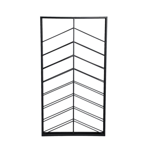 Opbergkast Kast Vakkenkast Zwart 8x65 cm-Opbergkasten-PTMD