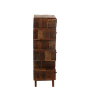 Opbergkast Kast Vinto Gerecycled Hout Naturel 76x35x109 cm-Opbergkasten-J-Line