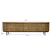 Opbergkast Lausanne Teakhout Naturel hout 43x210x56 cm-TV-meubels-Livingfurn