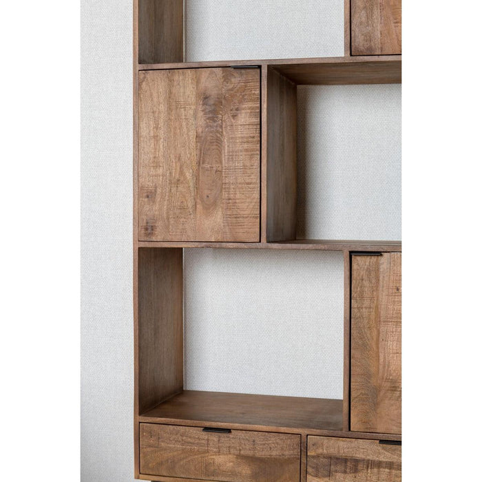 Opbergkast Mangohout 100x40x200 cm-Opbergkasten-Livingfurn