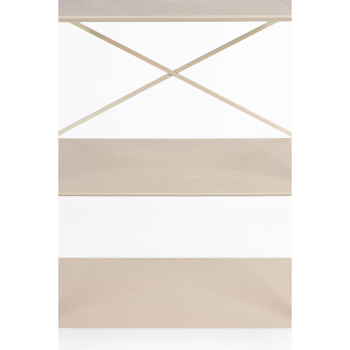 Opbergkast Marcio MDF, Metaal Beige 40x120 cm-Opbergkasten-Creating Home