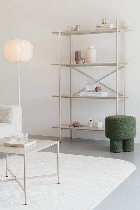 Opbergkast Marcio MDF, Metaal Beige 40x120 cm-Opbergkasten-Creating Home