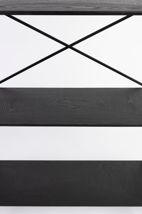 Opbergkast Marcio MDF, Metaal Zwart 40x120 cm-Opbergkasten-Creating Home