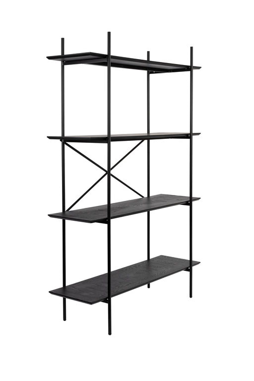 Opbergkast Marcio MDF, Metaal Zwart 40x120 cm-Opbergkasten-Creating Home