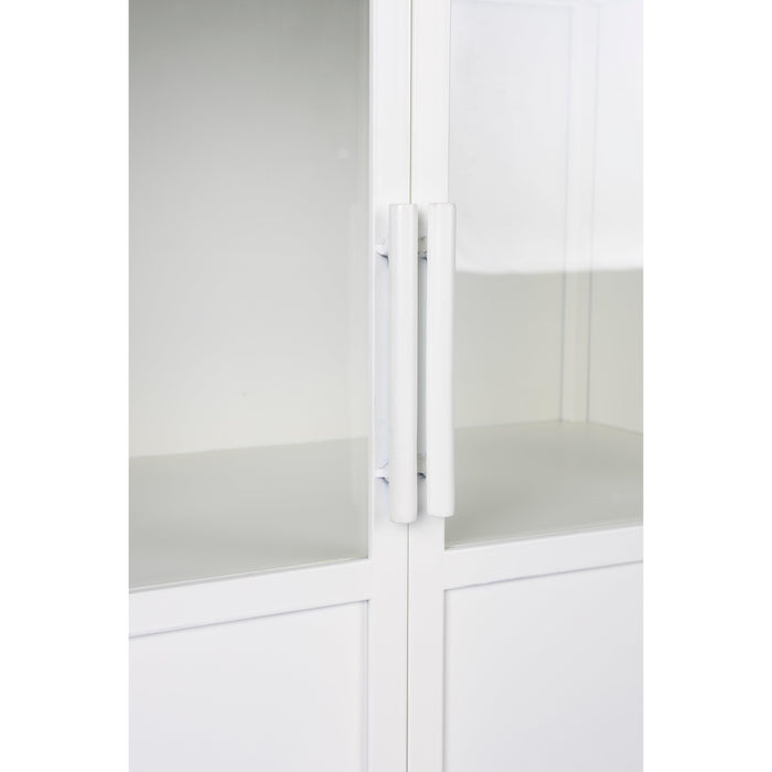 Opbergkast Miya High 2do Metaal Wit 68x35 cm-Opbergkasten-Creating Home