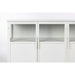 Opbergkast Miya Low 3do Metaal Wit 120x35 cm-Opbergkasten-Creating Home