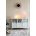 Opbergkast Miya Low 3do Metaal Wit 120x35 cm-Opbergkasten-Creating Home