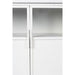 Opbergkast Miya Low 3do Metaal Wit 120x35 cm-Opbergkasten-Creating Home
