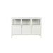 Opbergkast Miya Low 3do Metaal Wit 120x35 cm-Opbergkasten-Creating Home